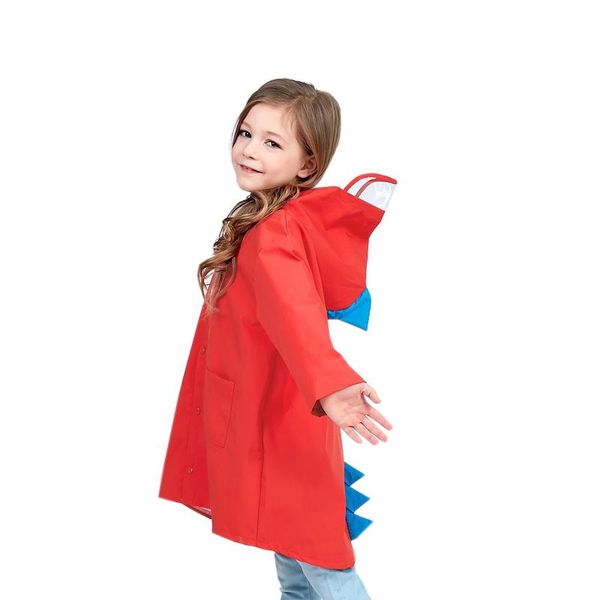 

jpzylfkzl 2018 cute small dinosaur waterproof polyester rain coat boy girls windproof poncho kindergarten student baby raincoat bbyebl