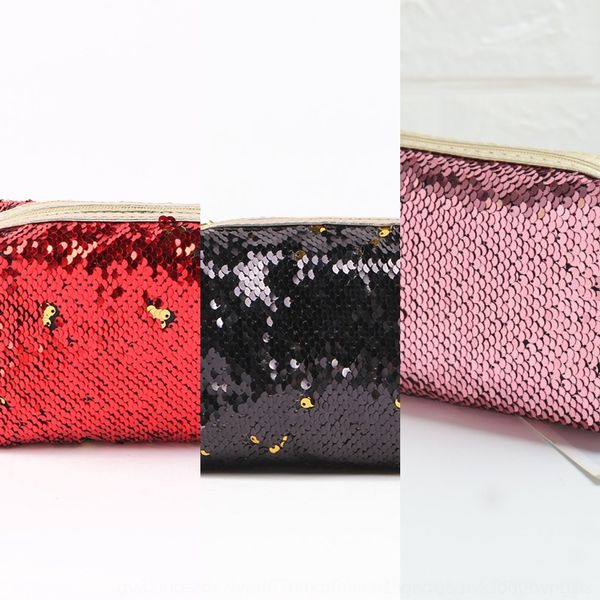 

usepo selling sequins portable storage cosmetic fashion travel portable cosmetic bag octagonal storage bag f582q