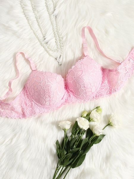 

plus lace underwire bra 55gw#, Black;white
