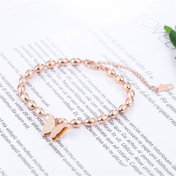 

psz8d ювелирные изделия прекрасный титана стали braceletbracelet золота braceletfemale корейской версии творческой бабочки розы золотой брас, Golden;silver