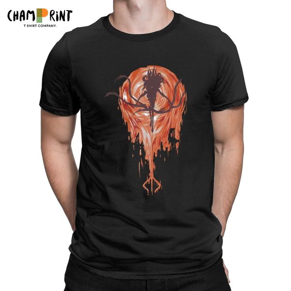 

the moon presence men's bloodborne dark souls funny short sleeve crewneck new arrival sport hooded sweatshirt hoodie men t shirt