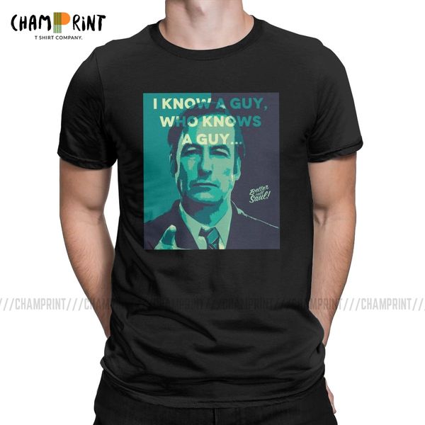 

sport men's t-shirts goodman i know a guy vintage 100% cotton tee shirt short sleeve better call saul t shirt gift idea clothes
