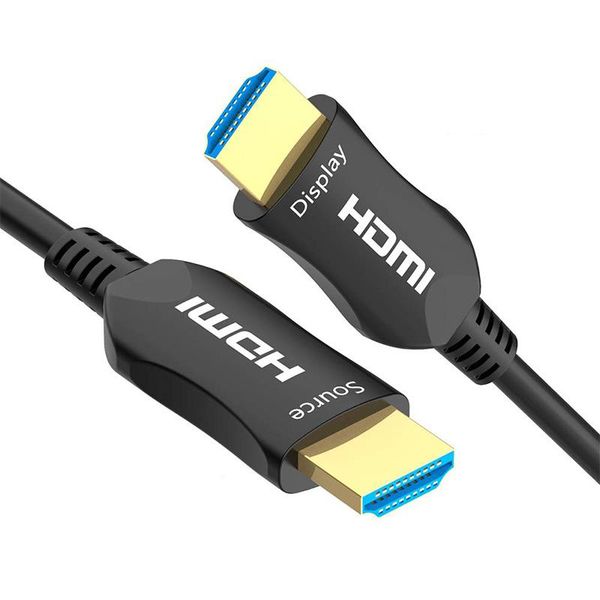 

full-fiber hdmi cable 4k 50ft 60hz, fiber optic hdmi cable 2.0b hdr, arc, hdcp2.2, 3d, high speed 18gbps fiber optic