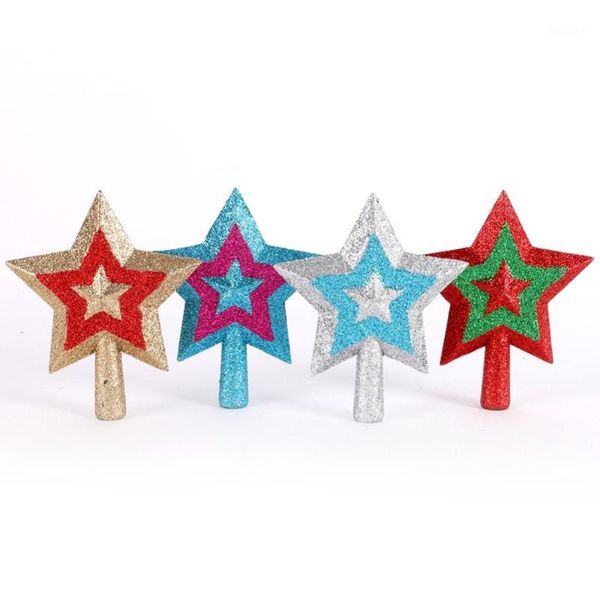 

christmas decorations 8pcs pentagram tree star year tress decoration1