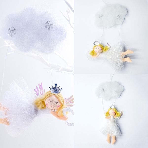 

8rgvz xibao new fabric snowflake cloud angel doll dollchildren's gift angel new christmas fabric snowflake christmas cloud xibao d pend