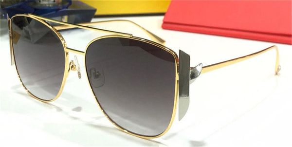 

new fashion design sunglasses 0379gs square metal ultra light full frame popular style selling protective glasses uv400, White;black