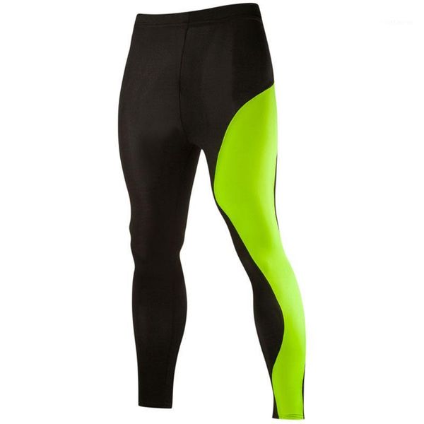 

men's pants wholesale-bi-color patchwork mens compression tights 2xl trousers brand joggers sweatpants clothing1, Black