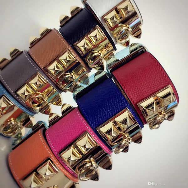 

2019 fashion rivet bracelet ornaments wholesale palm dermis leather bracelet men and womencross stripe star bangle bracelet notre dame, Black