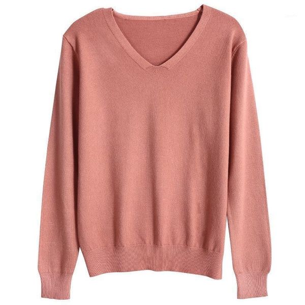 

autumn winter v-neck knitted bottoming shirt women's new joker slim slimming sweater fashion generous sweater tide woman coat1, White;black