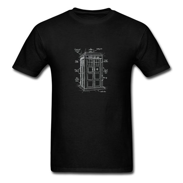 

sport doctor who tardis design short sleeve summer t shirt strangers things back to the fuure round neck cotton men's tshirts