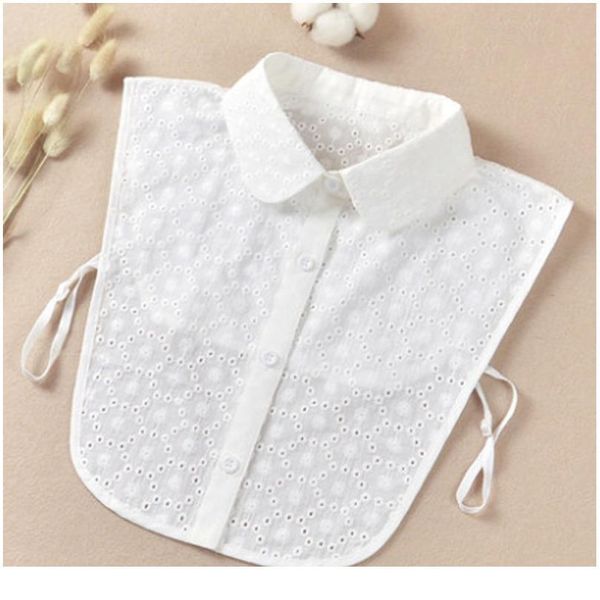 

plaid fake collar shirt women cotton false collar woman blouse lapel fake collar detachable blouse stand half shirt qylzrd, Blue;red