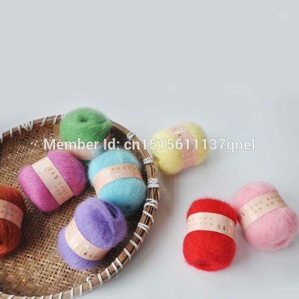 

250g(50g*5pcs) angola mohair cashmere wool yarn skein for knitting scarf shawl sweater dress hat b1, Black;white