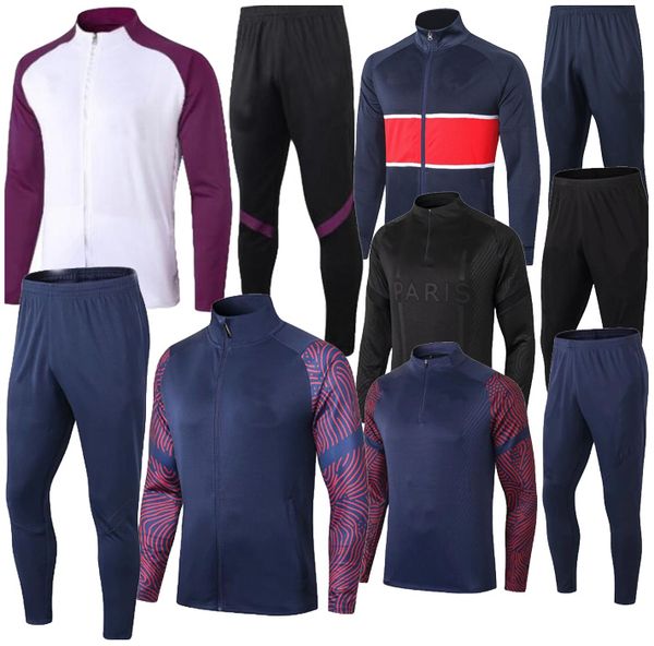 

verratti paris mbappe white red black mens jacket tracksuit sweater 20 21 survetement paris mbappe club warm-up football shirt 2021