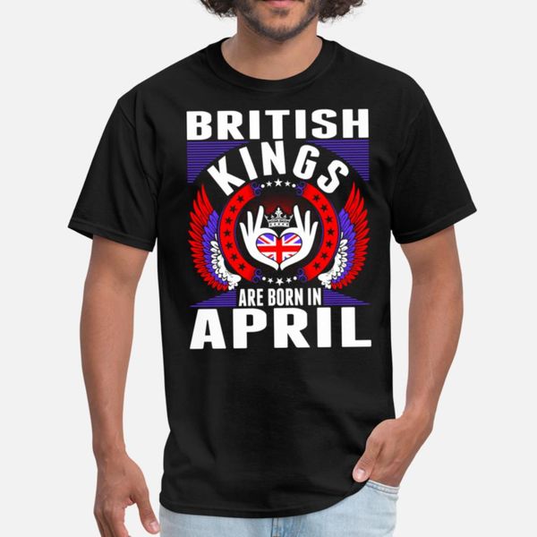 

british kings are born in april t shirt kawaii trendy tracksuit hoodie sweatshirt
