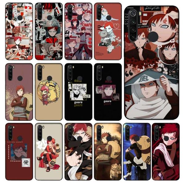 

naruto gaara - black mobile phone cover, the helmet is redmi 55 + 66a 4x 78 note 55a 78pro
