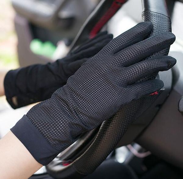 

men' spring summer thin sunscreen driving gloves male summer breathable riding gloves r840 201019, Blue;gray