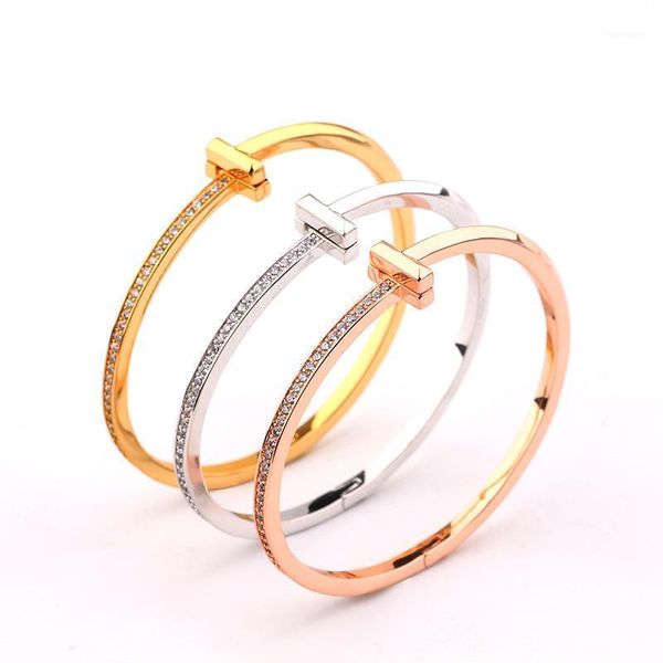 

wholesale fine jewelry zircon bangle ring wristband fashion accessories bangles wristlet jewel women1, Black