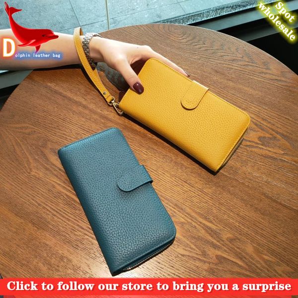 

women's bag wallet leather zipper wallet famous designer fashion card holder pocket long women's spot, Red;black