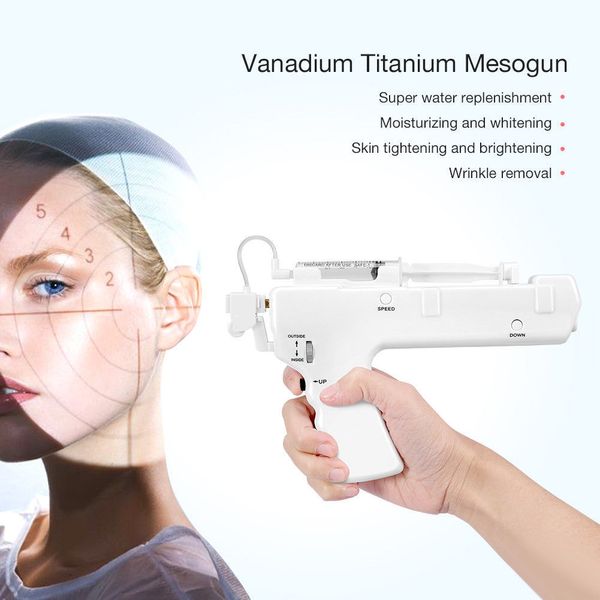 Neues tragbares Mini-Vanadium-Titan-Kristallit-Instrument, Mesotherapie, Meso-Pistole, Gerät zur Hautverjüngung, Faltenentfernung, Hydro-Lifting