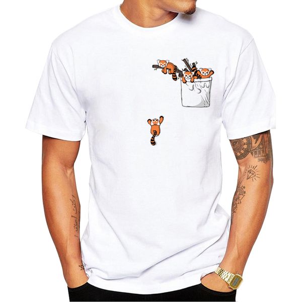 

teehub hipster карман red panda bears карманные котята penguin отпечатано с коротким рукавом повседневная смешной спорт толстовка с капюшоно