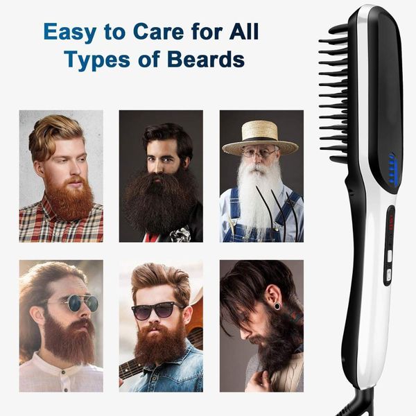 

ion brush портативный анти выпрямитель для волос straight dropshipping водить волос straightenercomb борода mens показать wmturx xhqhlady, Black