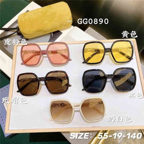 

classic model horseshoe buckle large frame anti men's and women's can be equipped with myopia gg0890, White;black