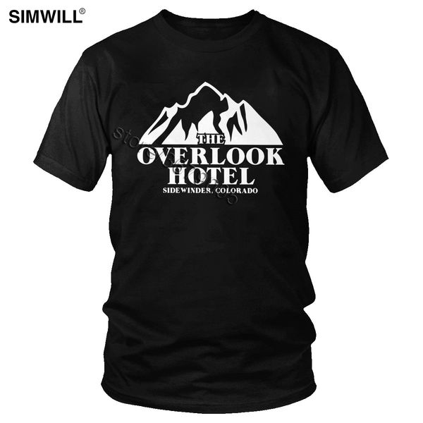 

the overlook l men's trendy short sleeves pure tee o neck horror movie big size streetwear sport hooded sweatshirt hoodie men t shirt