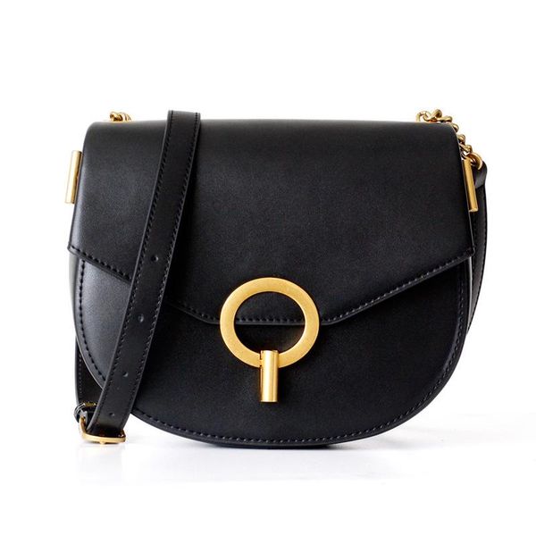 

genuine leather messenger bags women 2020 luxury designer retro handbags real leather shoulder bag famous brands small bag black