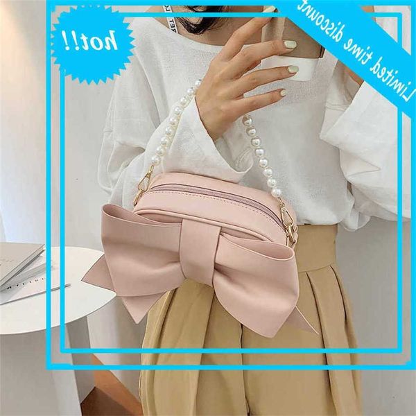 

fashion women pearl luxury handbags women's big bow design crossbody pu leather shoulder bag messenger bags