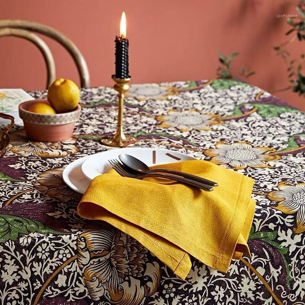 

table napkin yellow green blue red towels linen cloth 1pc christmas napkins 45x45cm1