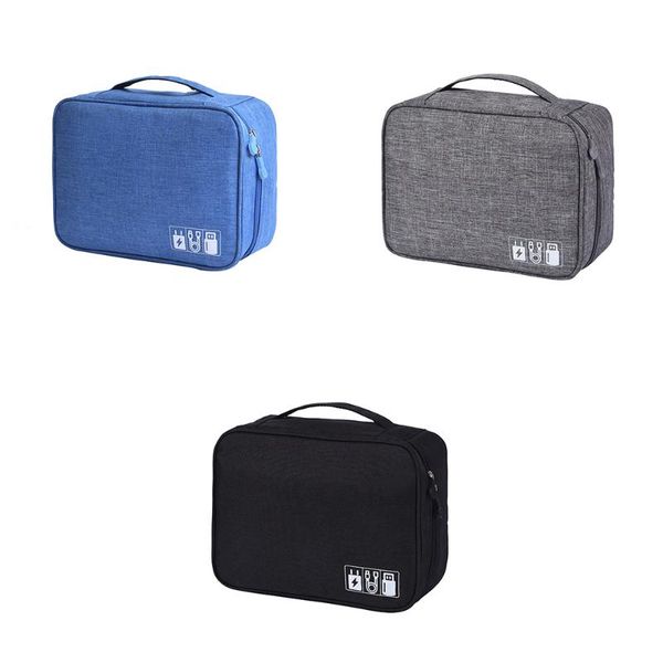 

storage bags waterproof bag multifunction portable big capacity usb charger data cable electronics case travel organizer