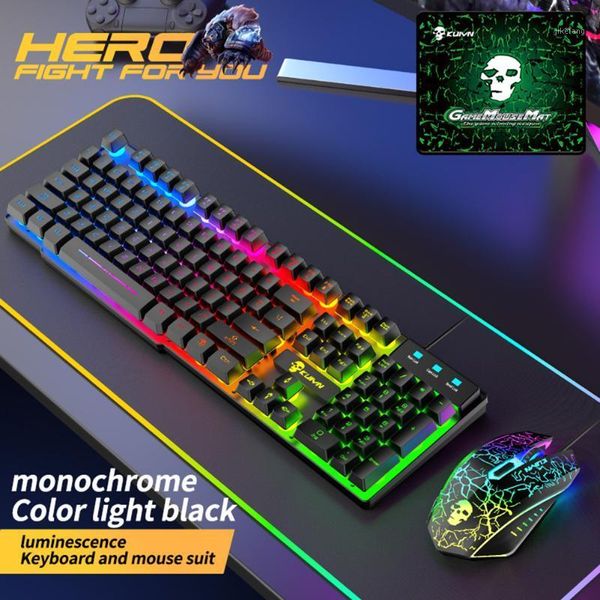 

mouse mouse pad keyboard rbg backlight 3-in-1 kit usb wired led game accessories household computer safety parts1