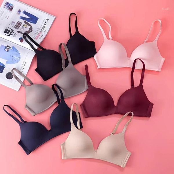 

2pcs/lot seamless push up bras for women underwear bra without underwire lingerie bralette brassiere bh for ladies1, Red;black