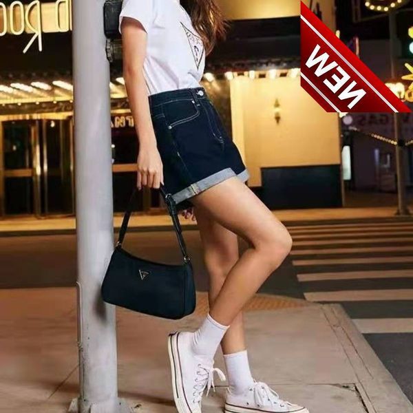 

new gs nylon fabric armpit bag women's bright candy color fashion versatile single shoulder handbag