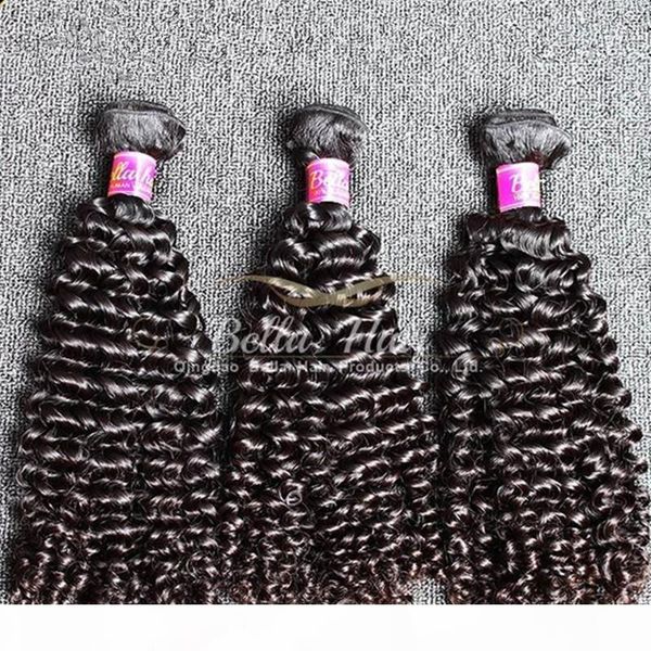 

bella hair 8a unprocessed brazilian hair weft 3pcs lot double weft curly brazilian hair weave natural black curly hair ing