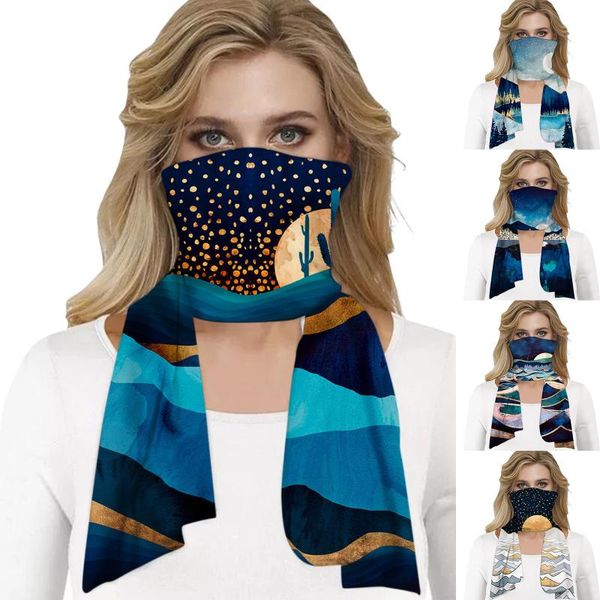 

2020 winter autumn women scarf foulard femme butterfly printing mask scarf multi-purpose shawl masks accesorios mujer #5b, Blue;gray