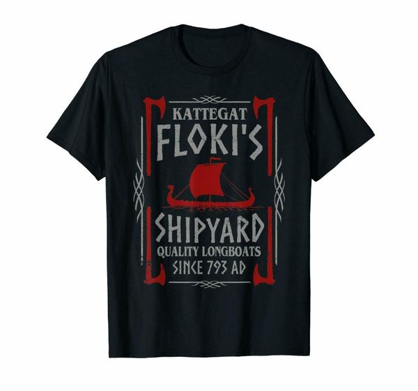 

kattegat floki's shipyard quality longboats vikings black male new fashion for short sleeve homme suit sport sweatshirt hoodie t shirt