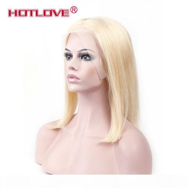 

blonde wig brazilian 613 blonde lace front wig straight hair 150% density frontal wigs 613 color blonde lace front wigs for women ove, Black;brown