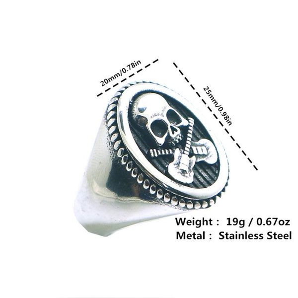 

mens boys 316l stainless steel cool punk gothic rock guitar skull ring, Golden;silver