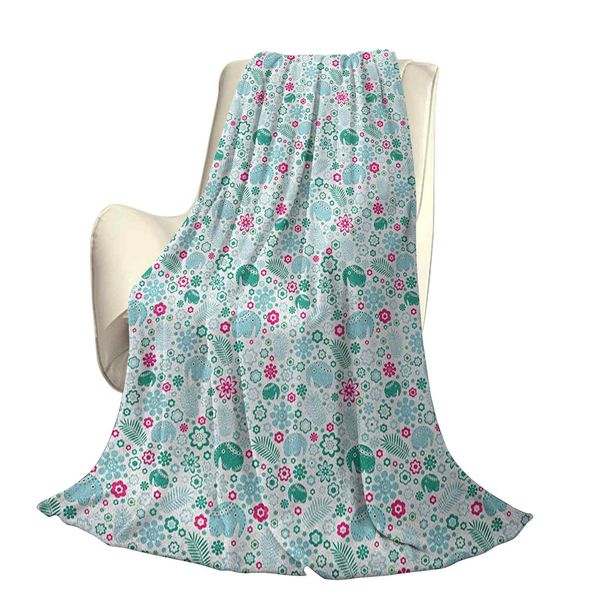 

tropical animals with art elements exotic nature leavesoffice leisure blankets