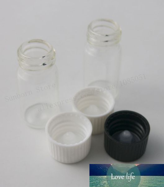 Förderung!!! 30 x 7 ml leere kleine Glasflaschen mit Kunststoff-Schraubverschluss, 7 CC-Schraubhals, Probe