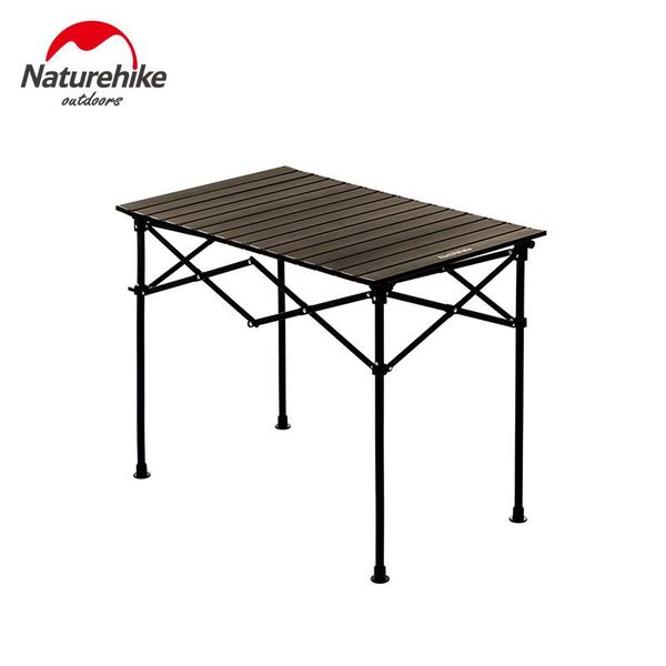 

naturehike outdoor folding table aluminum alloy portable adjustable 50/70cm height camping folding picnic table bearing 25kg
