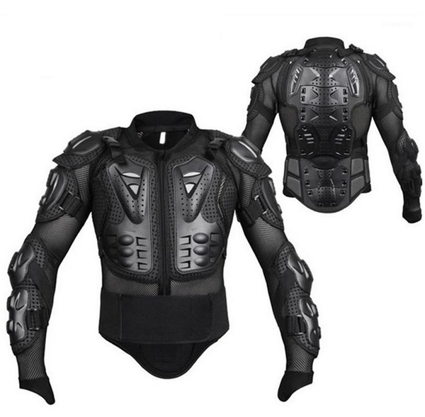 

1pcs s-xxxl black motorcycle armor jacket motorcycle full body armor jacket spine chest shoulder protection riding gear1