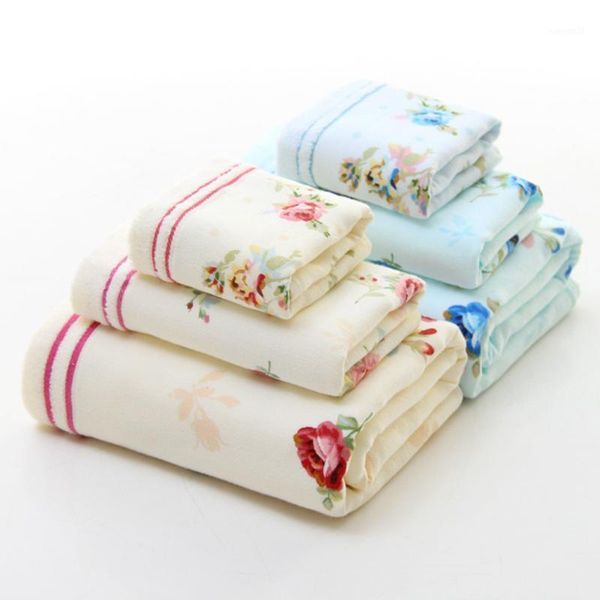 

33x76cm soft cotton bath towel flower printing bathroom home l beach face towel1