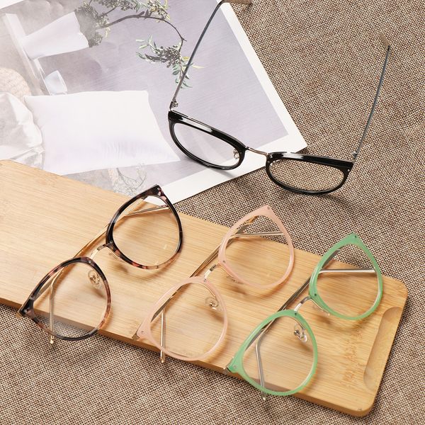 

1 шт новый мужской близорукость optical ретро очки металла trend зрелищ clear anti uv линзы очки кадров vision care, Silver