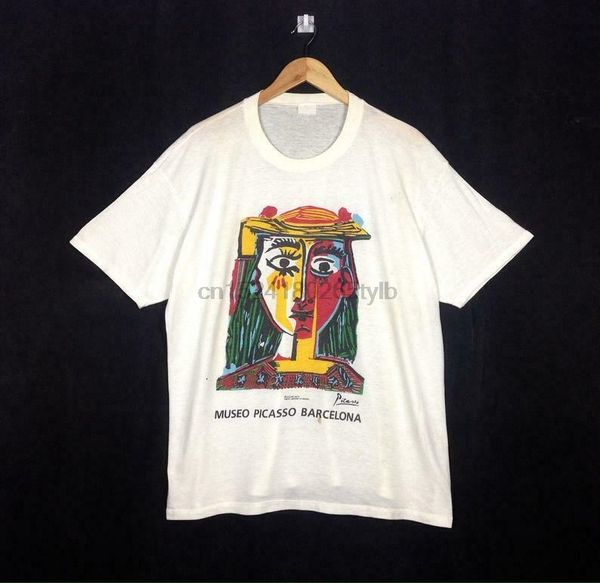 

vintage 90s pablo picasso artwork paint design reprint t-shirt size to 2 xl sport hooded sweatshirt hoodie