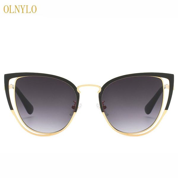 

fashion cat eye ladies sunglasses european and american trend personality street shooting sunglasses net red same glasses, White;black