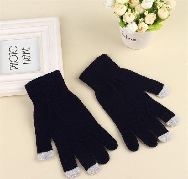 

women's winter touchscreen glove thermal magic gloves touch screen magic gloves warm knitted full finger mittens f bbymzn insyard, Black