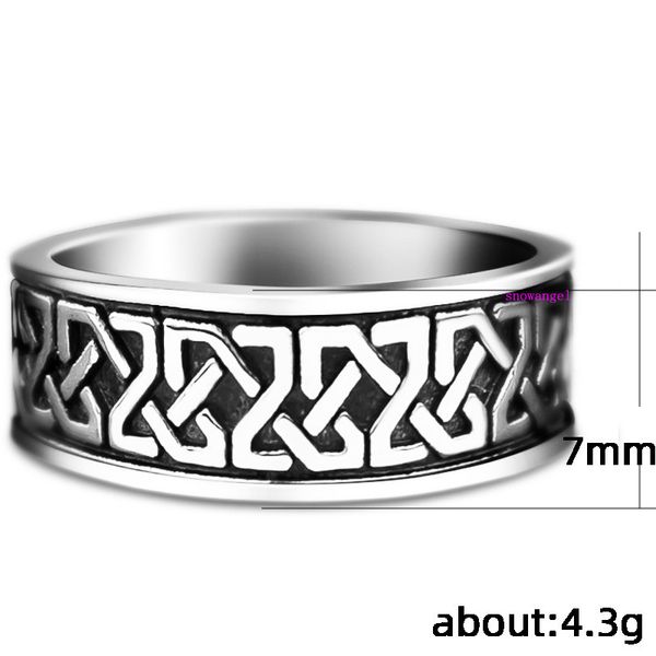 

2020 recommend alloy plating personalized pattern ring popular universal ring for men and women, Silver