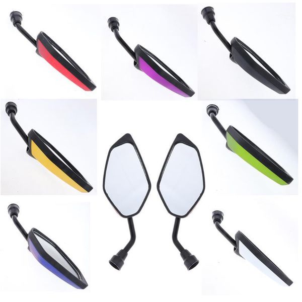 

2pcs/pair motorcycle mirror scooter e-bike rearview mirrors electrombile back side convex mirror universal for dirt bike atv1